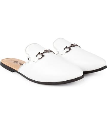 YUVRATO BAXI Mules White Casual Shoes