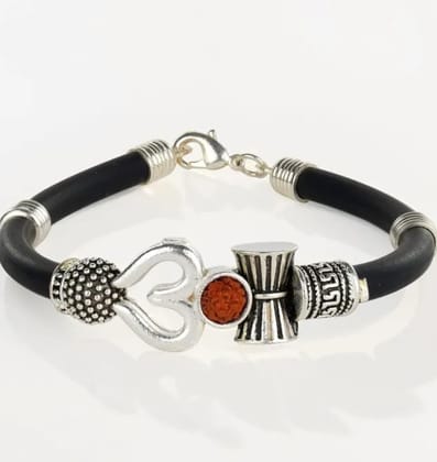 Mahadev Trishul Damroo Rudraksha Bracelet for Men & Women | Shiva Trishul Kada | Spiritual Protection Bracelet | Adjustable Religious Bracelet. Mahadev Trishul Damroo Rudraksha Bracelet for Men & Women | Shiva Trishul Kada | Spiritual Protection Bracelet | Adjustable Religious Bracelet.