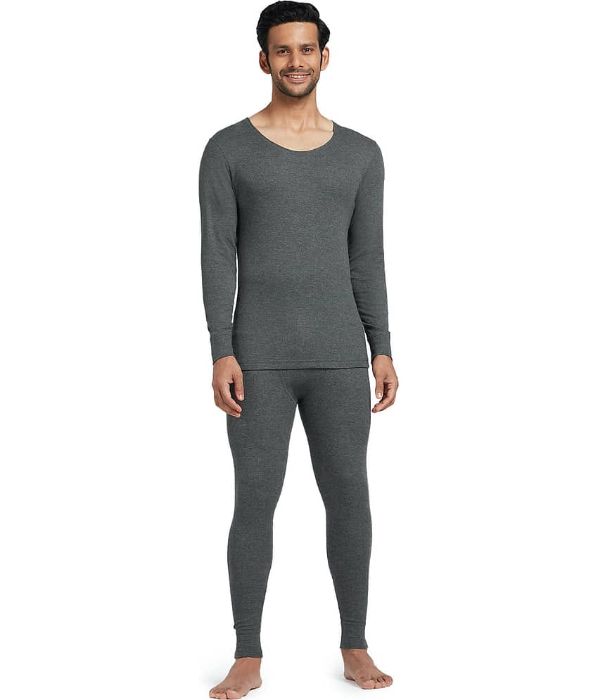XYXX Pack of 1 Cotton Thermal Sets For Men's ( Grey )