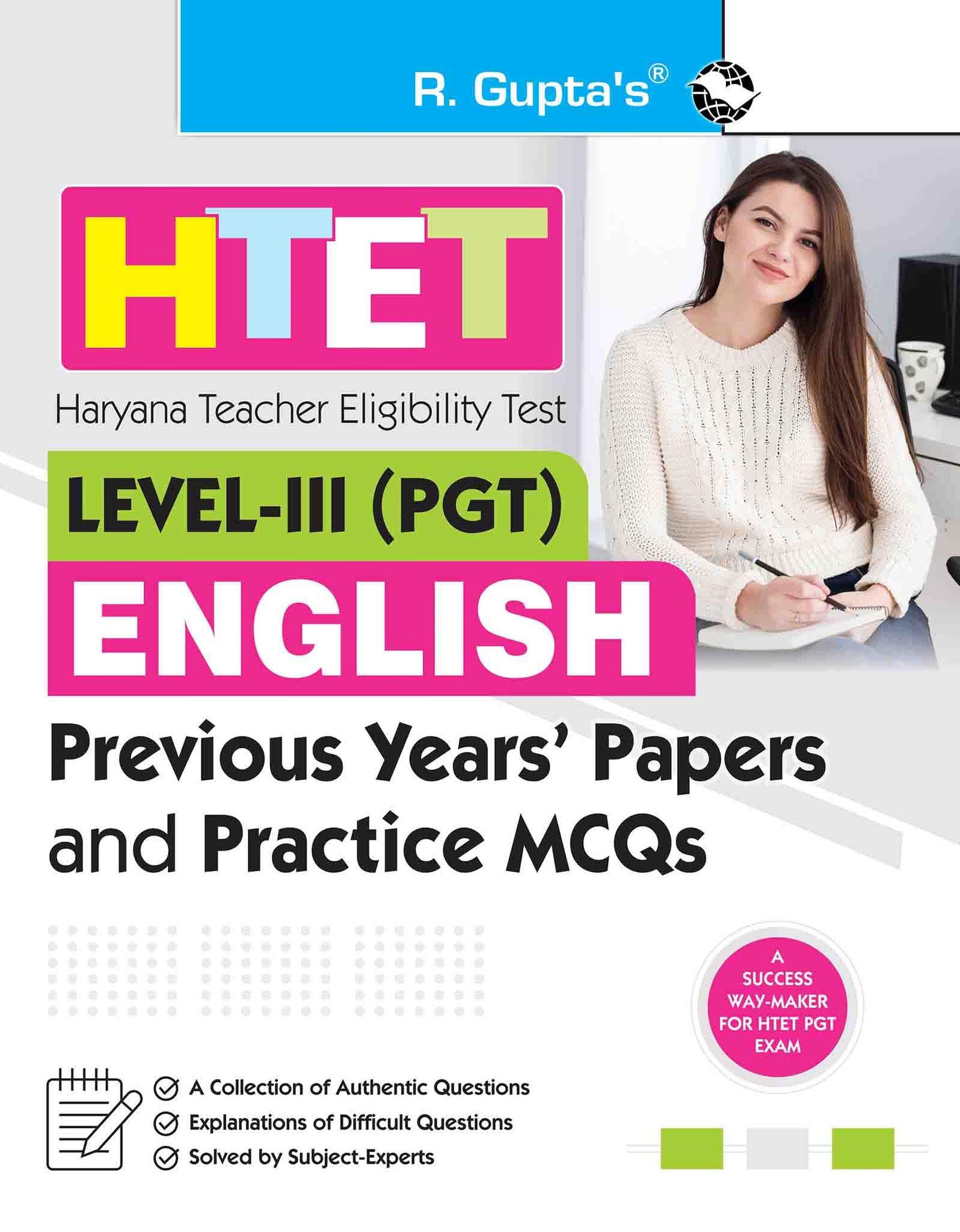 HTET (PGT- English) Previous Years' Papers & Practice MCQs (Level-3) (R-2169)