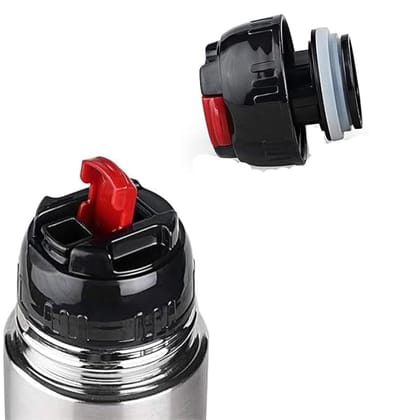 Original Flip-Style Replacement Lid for Hot and Cold Flask, Fits 1 Liter Cap Only, Secure and Leak-Proof Design (Pack of 1).