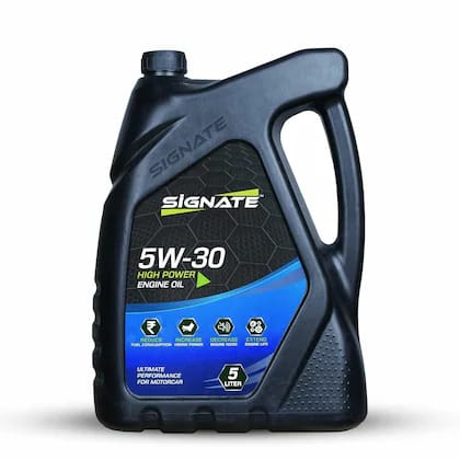 Signate 5W-30 API SN Plus Fully Synthetic Engine Oil for Petrol, Diesel & CNG Cars (5L)
