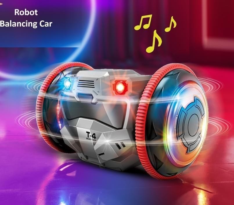 RoboMaxCar 360 Rotation Balance Toy  Car for kidsassorted colour