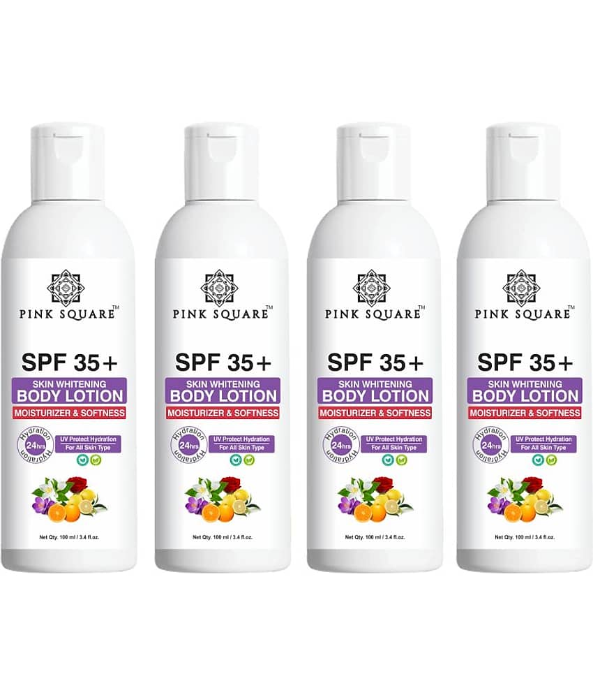 pink square - Moisturizing Lotion For All Skin Type 100 ml ( Pack of 4 )