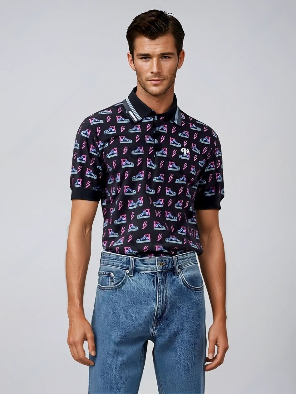 AH Sneaker Head Black Classic Polo