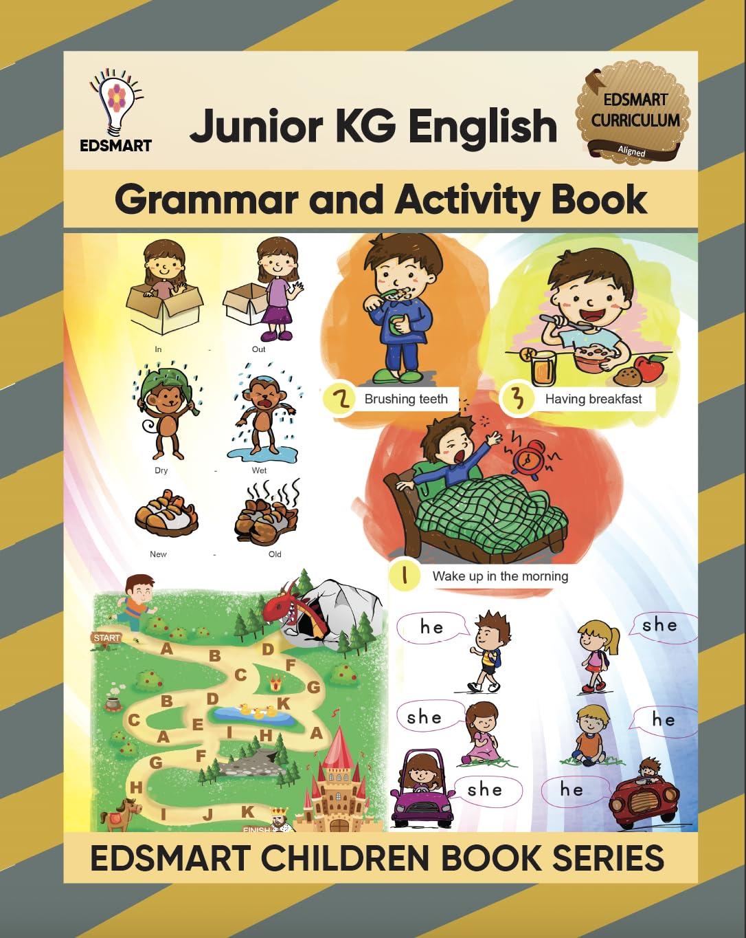 Edsmart Junior KG English Activity and Grammar Book | LKG English Book [Paperback] [Jan 01, 2019] Edsmart Edu Services Pvt Ltd