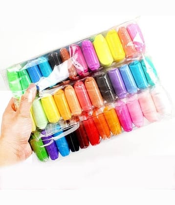 Eclet (Pack of 12) Air Dry Clay, Colorful Children Soft Clay, Creative Art Crafts, Gifts for Kids-Multi Color. Non-Toxic Modeling Magic Fluffy Foam Bouncing Clay Putty Kit for Kids with Tools.82