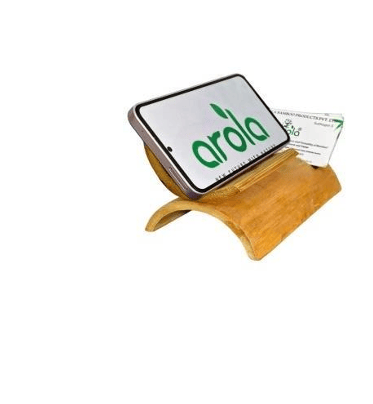 Bamboo Mobile Stand, Visiting Card Holder, Pen Holder