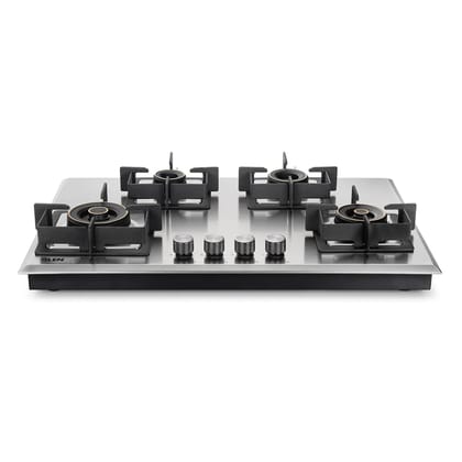 4 Burner DFVS Stainless Steel Hob with 2 Triple Ring Forged Brass Burners Auto Ignition (BH1074DFHT2TRSS)