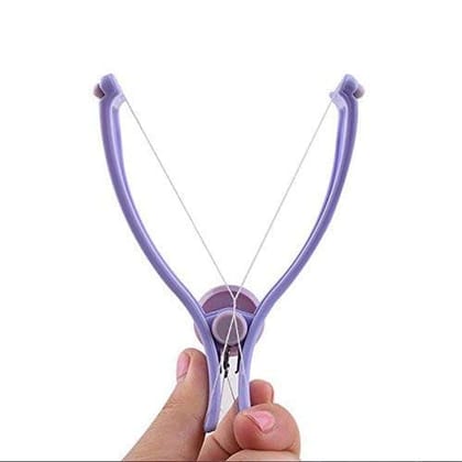 Face and Body Hair Threading Tool with 6 Threading Leads, Manual Hair Removal Device for Eyebrows, Upper Lip, Chin and Facial Hair