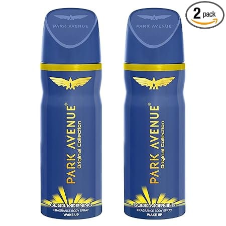 Park Avenue Men Good Morning Combo Perfume Fresh Long Lasting Citrus Fragrance Spray Super Saver Pack, 300Ml (Pack Of 2)