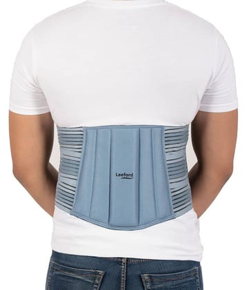 Leeford Lumbo Sacral Belt, Extra Padded Pain Relief, Breathable Elastic - XL Size