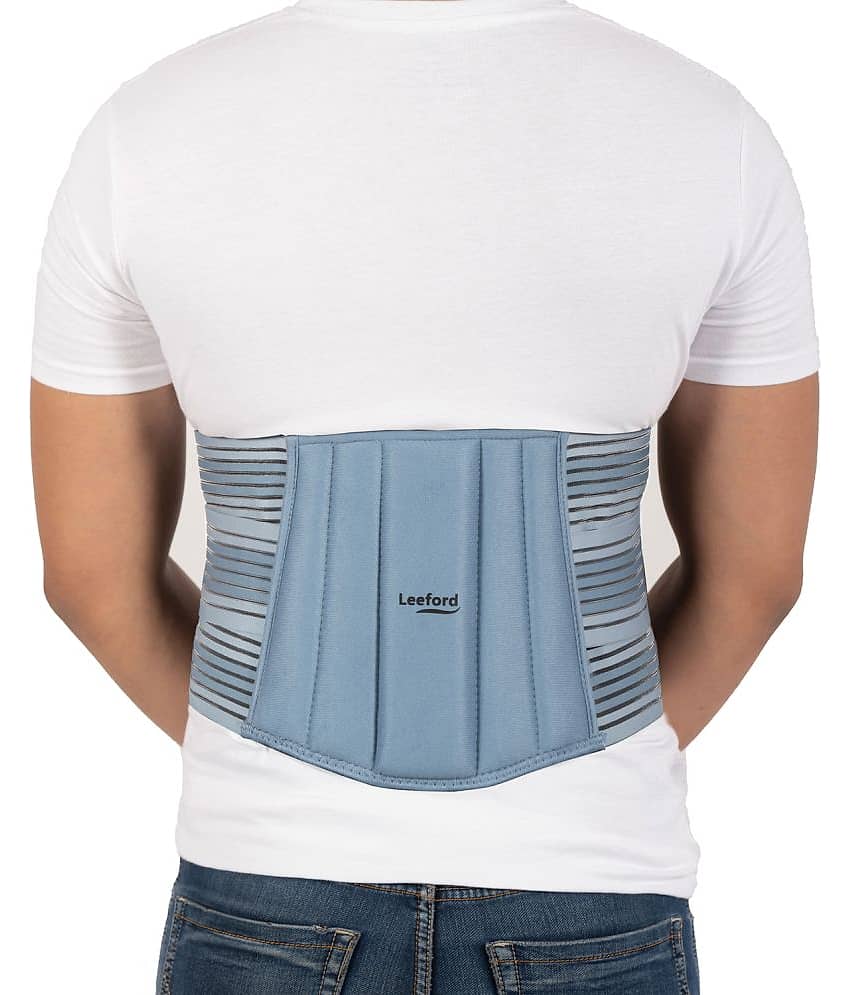 Leeford Lumbo Sacral Belt, Extra Padded Pain Relief, Breathable Elastic - XL Size