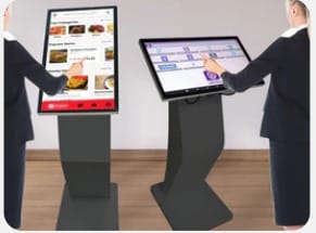 K-TYPE TOUCH KIOSKS STANDEE  Size 22"