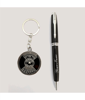 50 Years Calendar Keychain Set with pen Key Chain