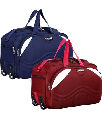 AXEN BAGS 50 Ltrs Multi Polyester Duffle Trolley