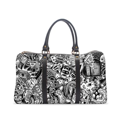 Grey Abstract Gym Bag Grey Abstract Gym Bag