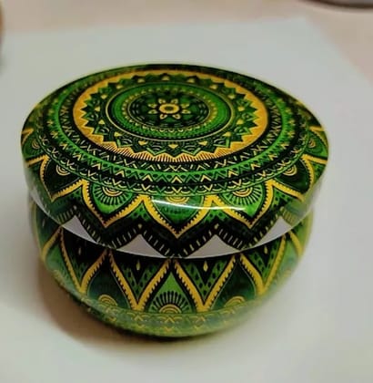 Mandala Design Candle Making Jar with Lid  Decorative Candle Container 120 ml