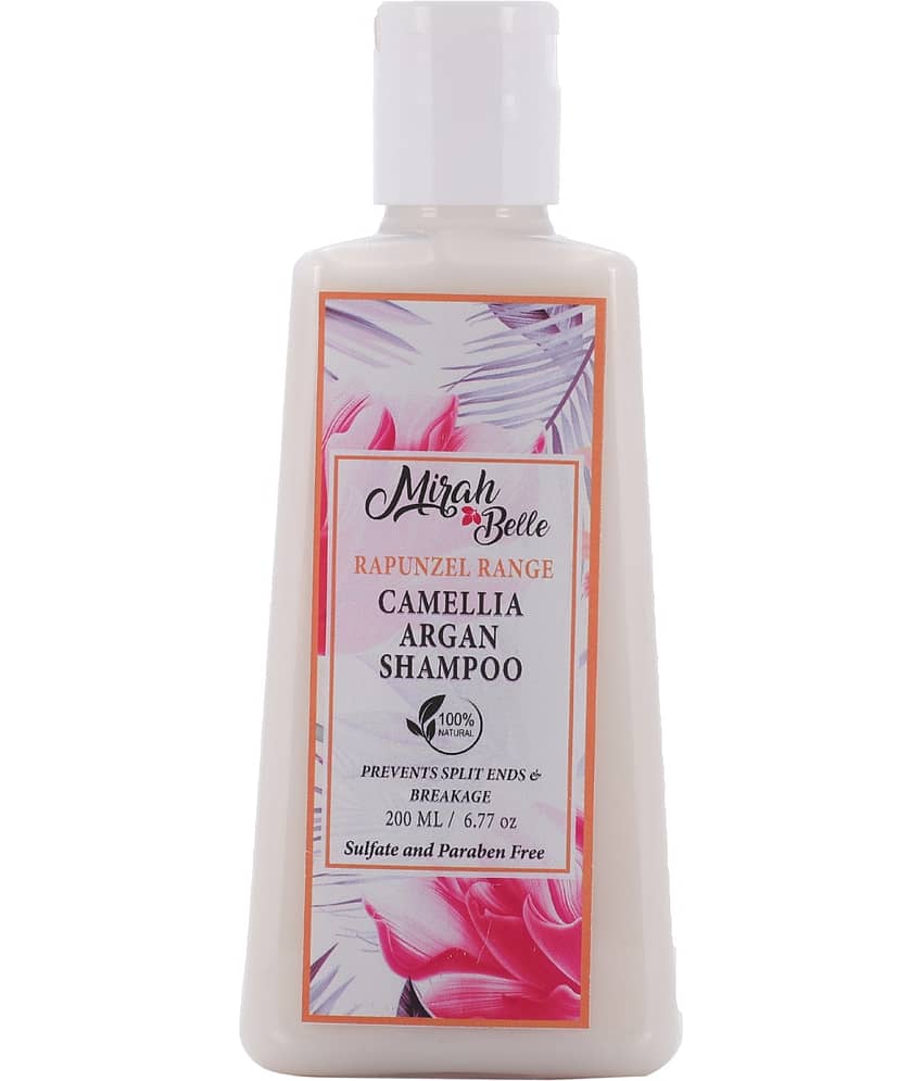 Mirah Belle Camellia,Argan Frizzy Hair Shampoo - 200 ml,Sulphate & Paraben free Shampoo 200 mL