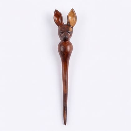 Hand-Carved Animal Motif Wooden Hair Stick Hand-Carved Animal Motif Wooden Hair Stick