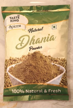 Taste King Natural Dhania Powder | Green and White | 500g | 100% Natural & Fresh | Cooking Seasoning