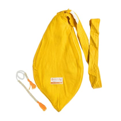 MAYAPURI Pure Soft Silk Cotton Japa Mala Bag or Gomukhi Japa/Chanting/Beads Bag with Zip Pocket and Sakshi Mala Counter (Pineapple Yellow) MAYAPURI Pure Soft Silk Cotton Japa Mala Bag or Gomukhi Japa/Chanting/Beads Bag with Zip Pocket and Sakshi Mala Counter (Pineapple Yellow)