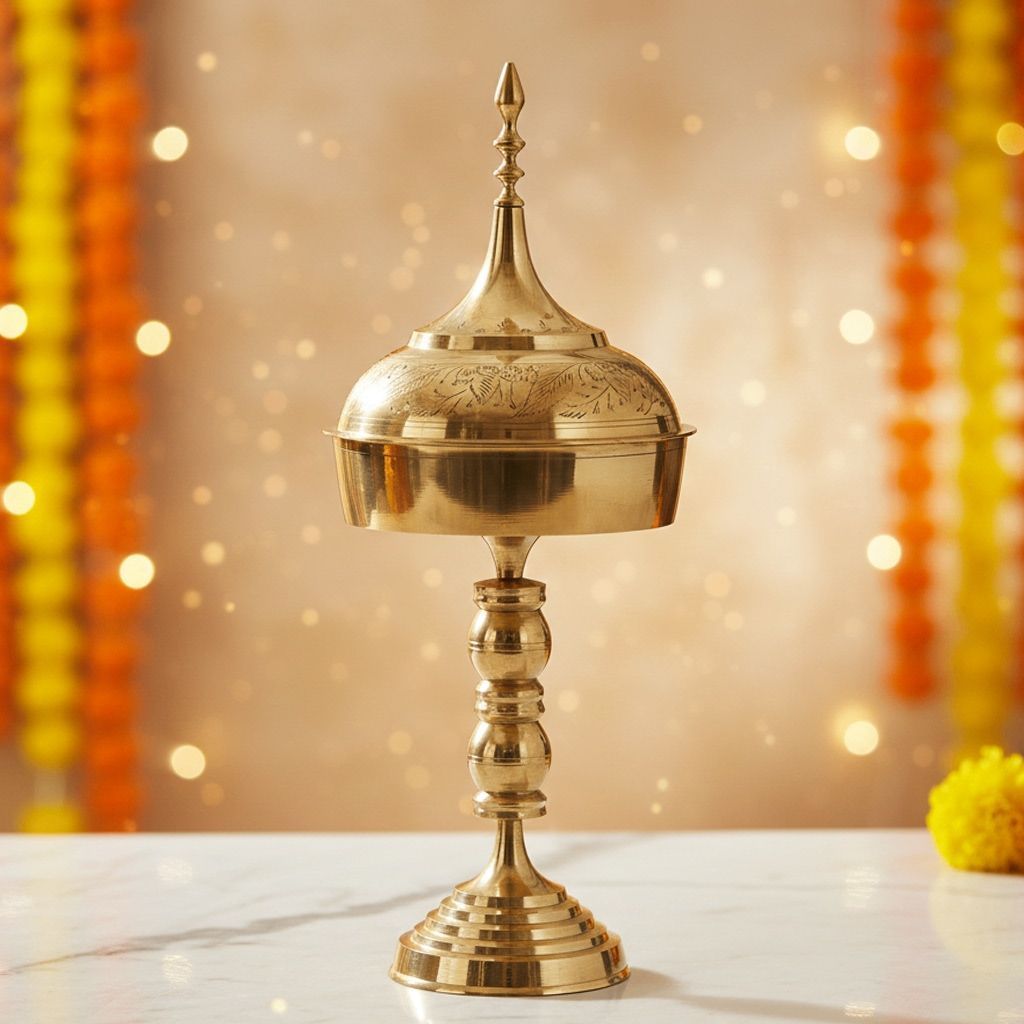 Brass Hurahi No.12 Classic Indian Brass Bowl, Height : 22 Inch (ZMAS226 N)