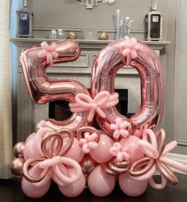 Happy 50th Birthday Balloon Bouquet