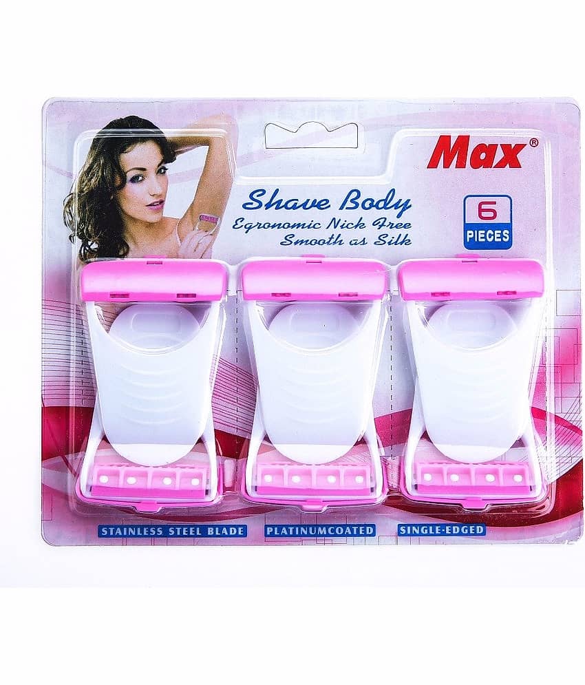 HUKBO MAX Shave Body Razor with Soap 1 Blade Pack of 6