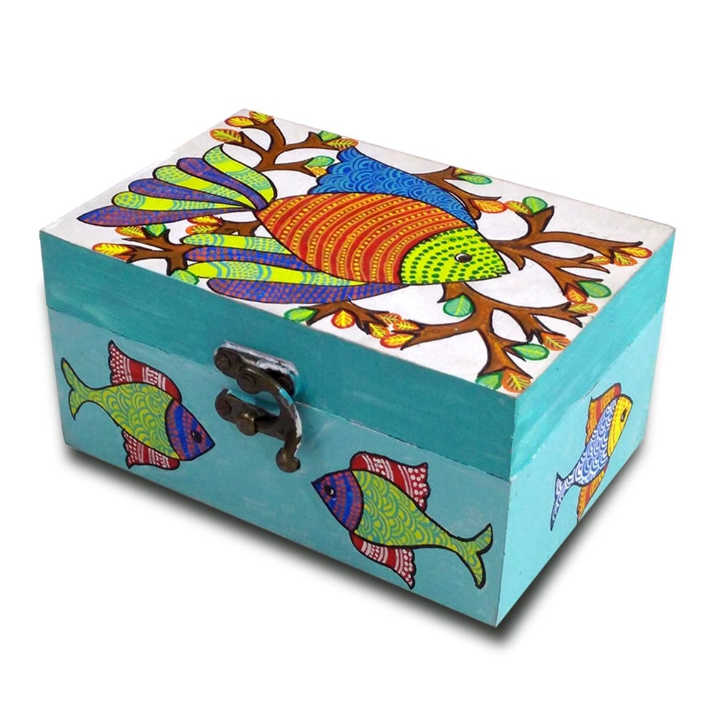 Gond Art on MDF Box DIY Kit by Penkraft