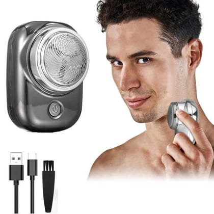 WUGO::New Upgrade Mini Electric Shaver For Men Cordless Clean Shaving Machine, Portable Beard Pocket Trimmers Shavers For Body Face Hair, USB Rechargeable Multipurpose Hair Shavers for Beard (Multicolored)