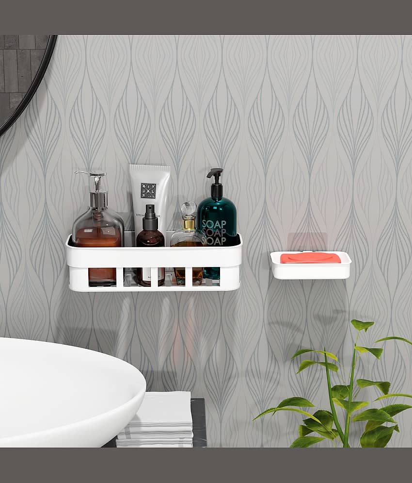 BLUE HOME AND KITCHEN Plastic Wall Hung Shelf