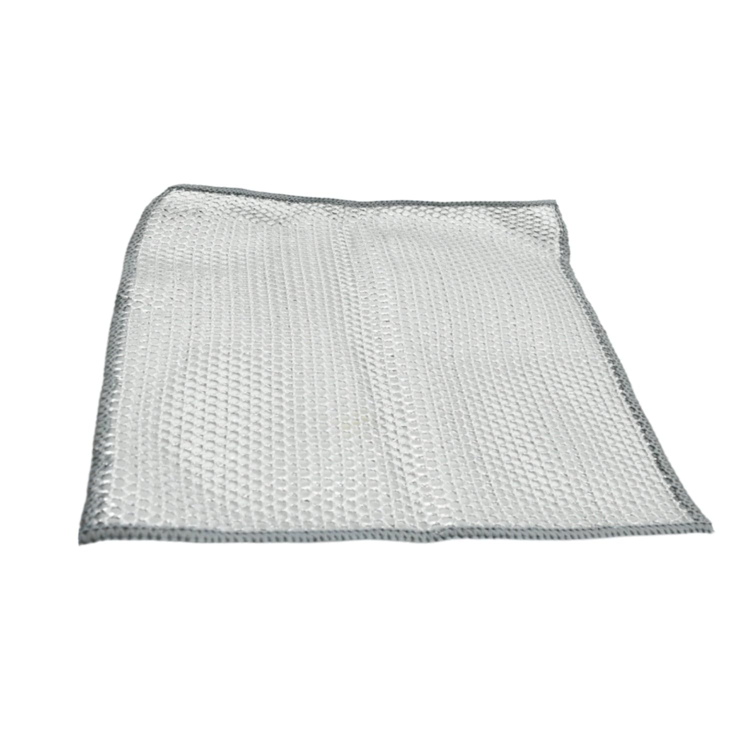 DHRUVINSRI Double-Sided Multipurpose Microfiber Cloths, Stainless Steel Scrubber, Non-Scratch Wire Cloth, (5 Pc / 20 x 20 Cm each pc)