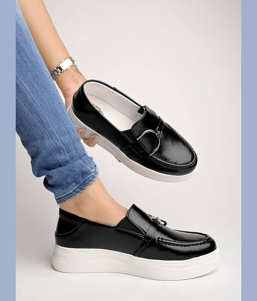 Shoetopia - Black Women's Loafers