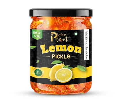 Pickle Planet Lemon Pickle | Homemade Pickle | Authentic, Tangy & Delicious Taste | No Artificial Color and Flavors | Gluten Free | Nimbo ka achar (500g) Pickle Planet Lemon Pickle | Homemade Pickle | Authentic, Tangy & Delicious Taste | No Artificial Color and Flavors | Gluten Free | Nimbo ka achar (500g)