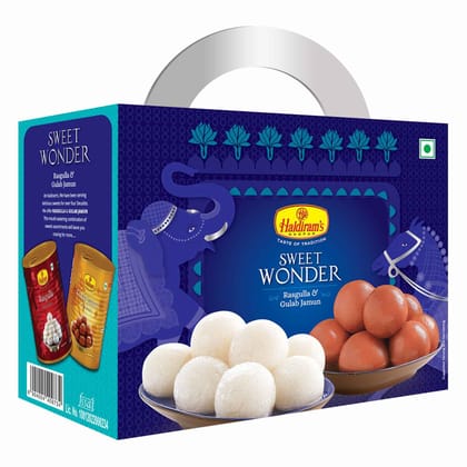Haldiram's Sweet Wonder Tin Sweets - 1 Kg - Pack of 12 Haldiram's Sweet Wonder Tin Sweets - 1 Kg - Pack of 12