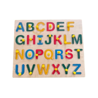 Zuvoy Wooden Alphabet Puzzle Board with Knobs | A to Z ABC Learning Puzzle for Toddlers | Montessori-Inspired Educational Resource for Kids Age 2-5 | Return Gift | Preschool Learning Material Zuvoy Wooden Alphabet Puzzle Board with Knobs | A to Z ABC Learning Puzzle for Toddlers | Montessori-Inspired Educational Resource for Kids Age 2-5 | Return Gift | Preschool Learning Material