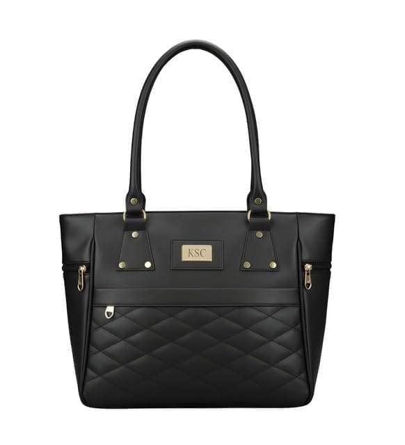 DARSHANS Women's PU Leather Solid Shoulder Zipper Handbag (Black)-PID65127