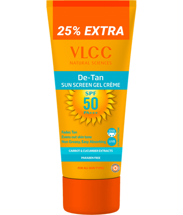 Vlcc De Tan Spf 50 Pa+++ Sunscreengel Cream 100G For Sun Protection
