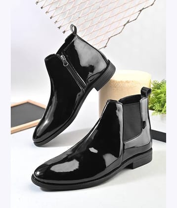 Sir Corbett Black Men's Chelsea Boots