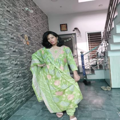 Pastel Garden Printed Kurta Set
