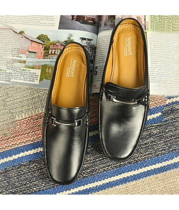 Leeport Black Men's Slip on
