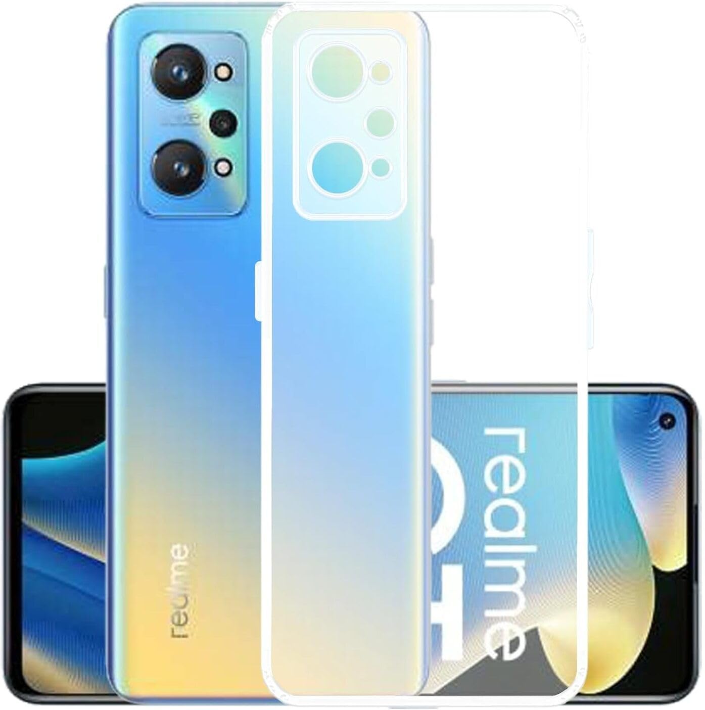 PLUGTECH TPU Ultra Hybrid Clear Camera Protection Back Cover Case for Realme GT2,Realme GT Neo2,Realme GT Neo 3T
