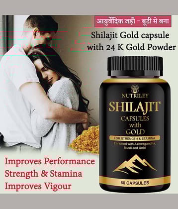 Nutriley Shilajit Capsule, Shilajeet, Extra Power Capsule, Sex Stamina, Sex Power, 60 Capsule