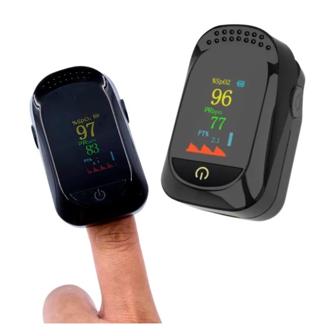 Oximeter Blood Oxygen Saturation SPO2 & Heart Rate Monitor PO1