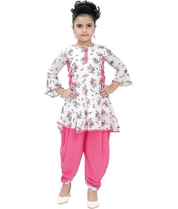 Cherry Tree Girls Cotton Blend Suit Set ( Pink )