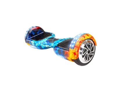 Pulse Board P6+ UL 2272 Certified Hoverboard Self Balancing Electric Scooter 6.5 Inch for Adult and Kids with LED Light and App (Cool Fire)