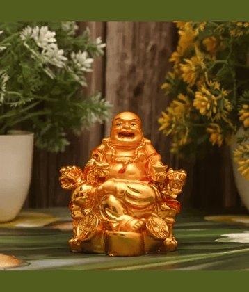 PAYSTORE Resin Laughing buddha