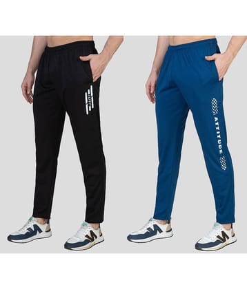 Zeffit - Multicolor Lycra Men's Trackpants ( Pack of 2 )