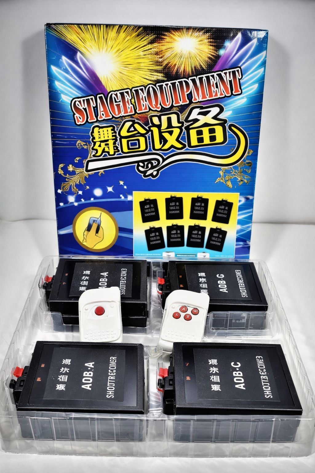 SPARKWORLD 8 Channel Cold Pyro Remote Machine | Colour: Black